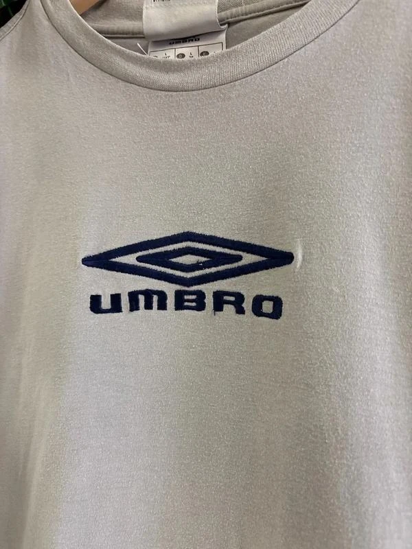 Umbro T-Shirt Vintage 90s Grey Streetwear Embroidered Premium Edition – photo 2